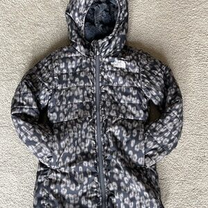 The North Face Mossbud Gray Reversible Hooded Jacket